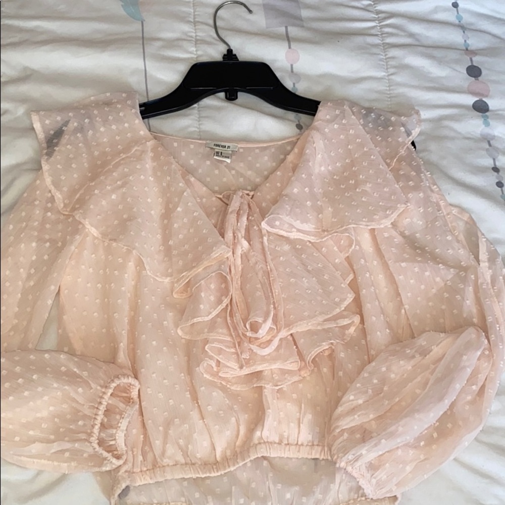 Forever 21 pink blouse